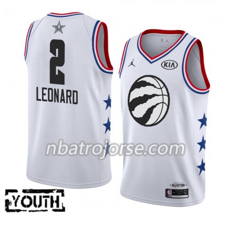 Barn Toronto Raptors Tröja Kawhi Leonard 2 2019 All-Star Jordan Brand Vit Swingman Barn Toronto Raptors Tröja Kawhi Leonard 2 2019 All-Star Jordan Brand Vit Swingman